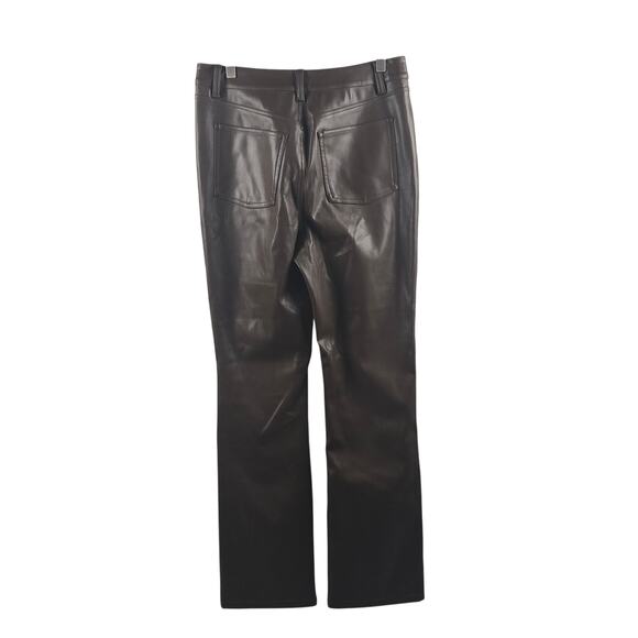 WeWoreWhat Vegan Leather Flare Pant in Brown Size 30 - Picture 2 of 9
